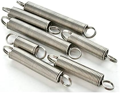 Sineky 2pcs 304 Aço inoxidável Tensão de retração de aço Cilíndroide bobina helicoidal pequena mini extensão WD 0,8 mm, cor: