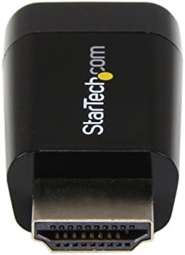 Startech.com HDMI para VGA Adaptador - Aux Audio Output - Compact - 1920x1200 - HDMI para VGA Black