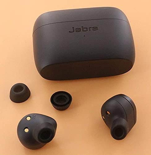 Dicas de orelha alxcd compatíveis com fones de ouvido Jabra Elite 85T, tamanhos S/M/L 3 3 Pares Dicas de Substituição de Silicone Soft Dicas de Earbuds, compatíveis com Jabra Elite 85T, 3 pares, SML Black