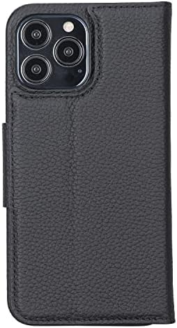 Blackbrook iPhone 14 Pro Max Intoxable Wallet Case With Magsafe Compatible - Burkley Full Grein Leather Caso para