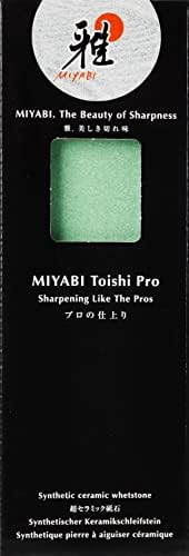Miyabi 34536-001 Toishi Pro granularidade #400 Roughtone, apontador, faca, fabricado no Japão
