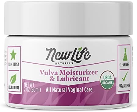 Newlife naturais USDA Certificado com creme orgânico hidratante vaginal secura vaginal menopausa Suporte a coceira irritante estrogênio