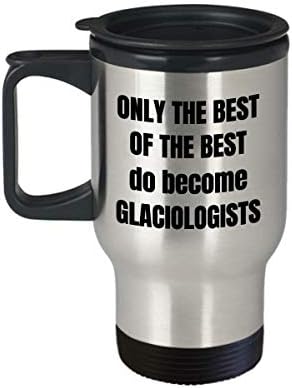 Glaciologists Travel Caneca - Funny Sarcastic, o melhor cientista, xícara de café em aço inoxidável