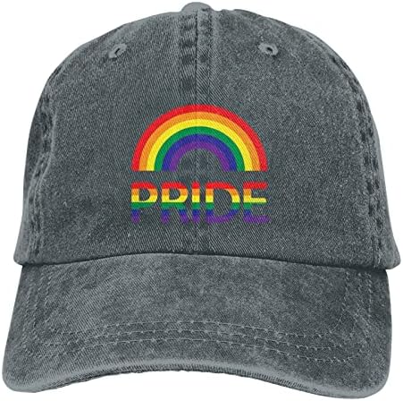 Denou Lesbian Pride Flag Baseball Cap Hats de golfe masculino Capinho de beisebol Ajustável