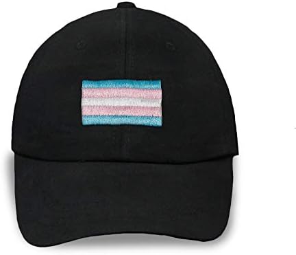 Chapéu de beisebol LGBT bordado orgulho do arco -íris - chapéu de velcro - chapéu de beisebol ajustável para homens