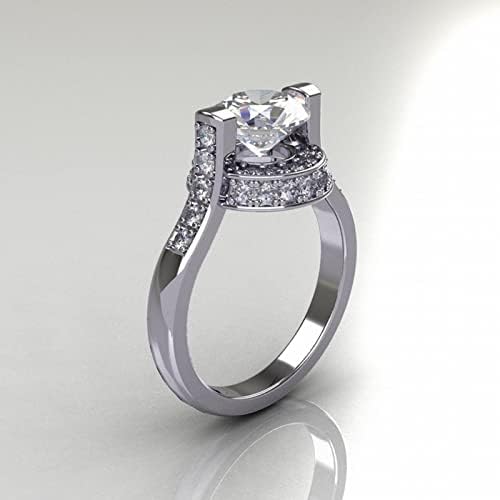 2023 Novos acessórios criativos de alta ponta de luxo de diamante completo Micro Conjunto de zircão Anel de noivado