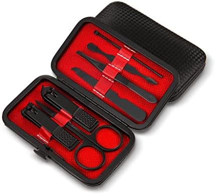 DLOETT 7PCS/Set New Manicure UNID Clippers Pedicure Set Hygiene Kit Ferramenta de aço inoxidável