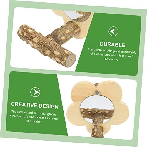 IPETBOOM 4PCS CAGA BAY STAND Sports Sports Decor Small Bird Toys Bird Poldes Acessórios para gaiola de pássaros Bird Play Brincho