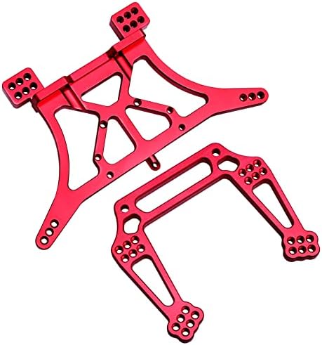 Crazyhobby Aluminium Front e traseira do conjunto de choques suportes para 1/10 Traxxas Slash 2WD Rustler VXL Bandit, Substitui