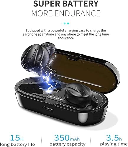 Hoseili 【2022New EditionBluetooth fones de ouvido Bluetooth 5.0 Earónos sem fio IN-Ear Microfone estéreo mini fones de ouvido