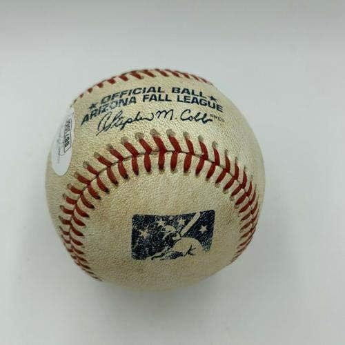 Historic Bryce Harper MLB estreia 10-20-2010 Assinado Game Assinado Usado Baseball JSA CoA-MLB Game autografado usado Baseballs