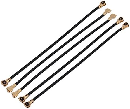 Aexit 5pcs Pigtail Distribution Antena elétrica Cabo RF0.81 IPEX TO IPEX CONECTOR CAB