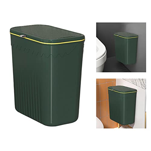 Lixo da cozinha pode lixo de cesta de cesta de cesto de espaço para economizar para sala de artesanato, verde