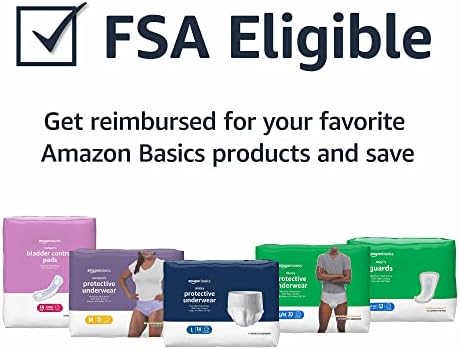 Basics Incontiny, Bladder Control e pós -parto para mulheres, absorção final, comprimento longo, 30 contagem, 1 pacote