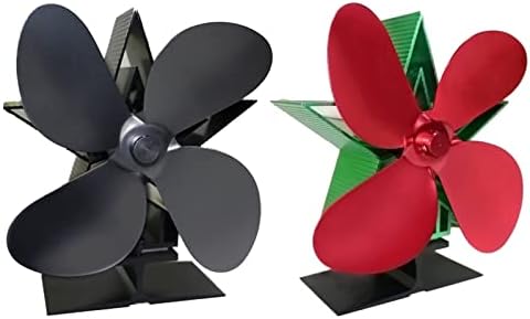 Ventilador de fogão alimentado por calor, fogão a lenha ventilador de leite Top Top Fan Air Blower Fan Quiet 4 Blades ventilador