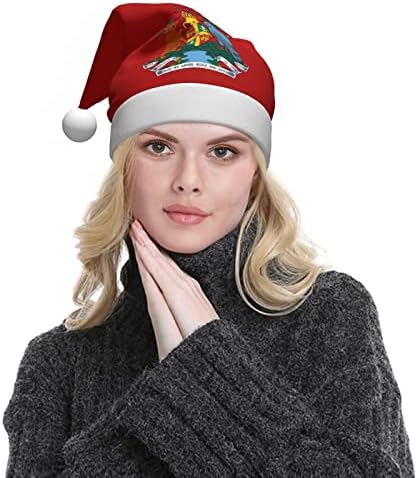 Zaltas Granada Bat de Armas Chapéu de Natal para Adultos Soft confortável Papai Noel Chapéus para Festas de Férias de Ano Novo de Ano Novo
