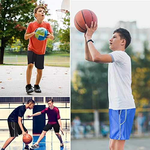Shorts atléticos de garotos de alta energia com bolsos para basquete, fitness e esportes, desgaste dri-fit, shorts de meninos 4 pacote