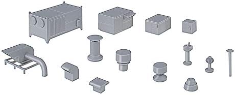 Walthers Cornerstone Ho Scale Model telhado Detalhes do telhado Inclui refrigerador de troca