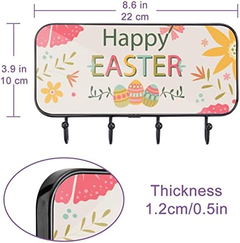 Ganchos adesivos ganchos de parede pesados ​​para pendurar, floral e ovos Páscoa, toalhas de banheiro ganchos de cozinha ganchos