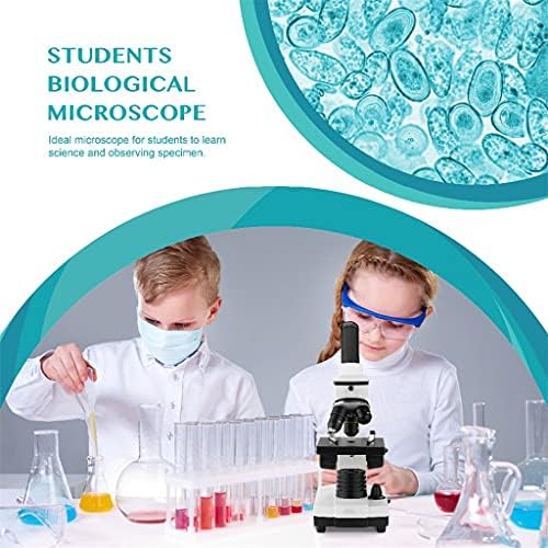 Microscópio JAHH 64X-640X Microscópio biológico profissional Up/Down Microscópio monocular LED para estudantes Educação