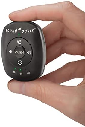 A menor máquina de som de zumbido do Som Oasis World, portátil, ajuda a relaxar, dormir, mascarar o zumbido, o ruído de bloqueio