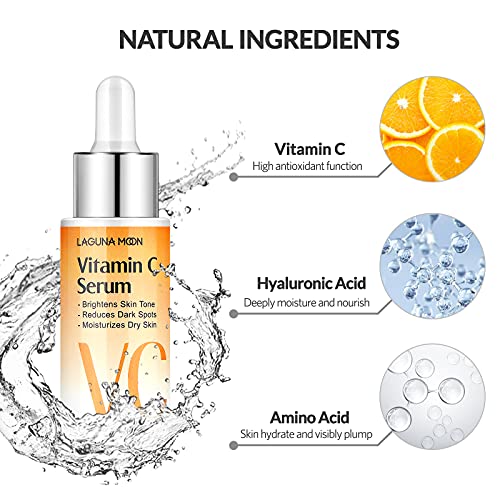 Serum de vitamina C para face - cuidados com o ácido hialurônico e aminoácidos - soro antienvelhecimento natural, soro