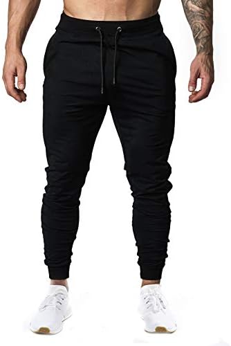 Uma calça de corredor masculina de Waterwang, cônica, calça de moletom atlética para corrida de exercícios de exercício de exercício