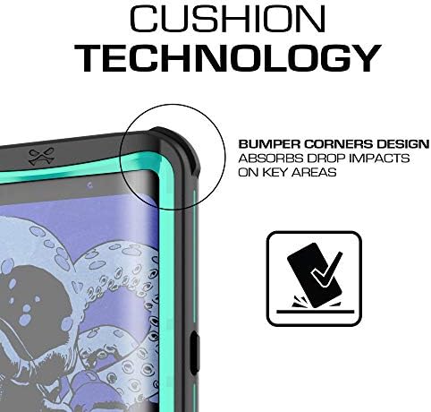 Caso à prova d'água do GHOSTEK NAUTICAL Galaxy S8 com protetor de tela Proteção Extrema de serviço pesado Cascado de corpo inteiro