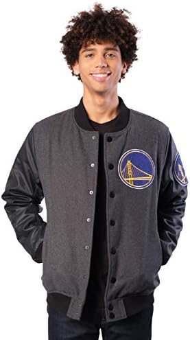 Ultra Game NBA Men's Full-Zip Classic Varsity Jacket