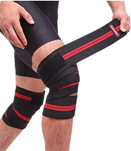 Dexlary Knee Wrap para levantamento de peso - 78 Comprimento do joelho pesado Par de joelhos - Evite lesão no joelho