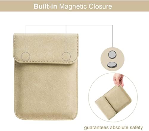 Para Kindle Paperwhite-para saco de manga de 6,8 polegadas-inclusão de mão branca de mão-khaki