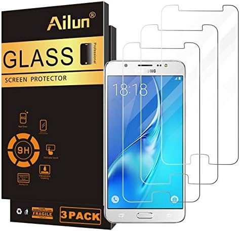Ailun Screen Protector para Galaxy J7 2018 3Pack Tempered Glass Compatível com Samsung Galaxy J7 J7 Star 2018 J7