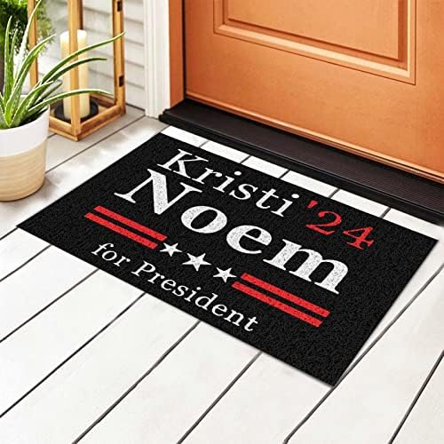 Pandd Kristi Noem 2024 Doormat 16x24 em tapetes de chão de tapete para o banheiro de escritório em casa o chuveiro de cozinha anti-chão