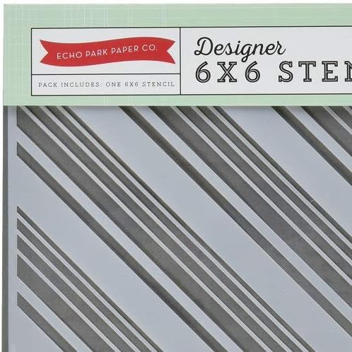 Echo Park Paper Company Dots & Stripes Diagonal Stripes