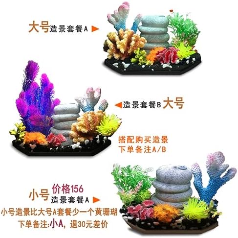 Tanque de peixes/tanque de aquário Moda de peixe criativo Tanque de peixes Decoração da sala de estar Desktop Desktop Pequeno