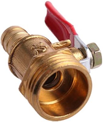 1/4 3/8 1/2 BSP Male Male Conector Adapador Adaptador de acoplador Brass 6/8/10/212mm Mangueira de alavanca de alavanca vermelha