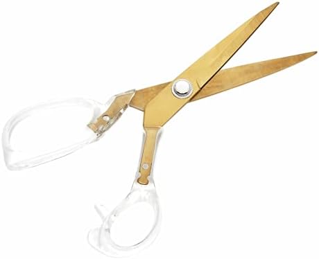 Hemline Gold Dressmaking Scissors: acrílico Handle: 20cm/8in: Gold escovado