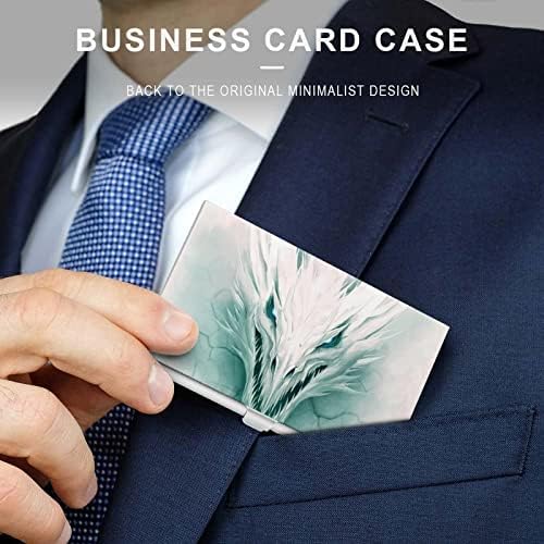 Dragão de gelo em White Stone Business Id Card Titular Silm Case Profissional Metal Nome Card Pocket Pocket