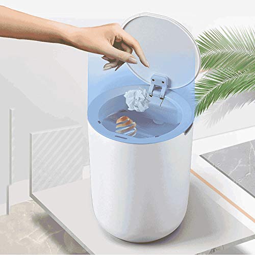 Lixo inteligente de czdyuf lata de lixo doméstico à prova d'água para a sala de estar banheiro de cozinha 8l lixo de
