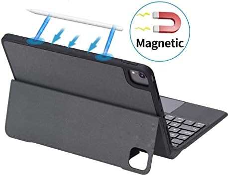 Haodee Wireless Magic Keyboard para Apple iPad Air 4 Caso Caso Magnético Tampa do teclado
