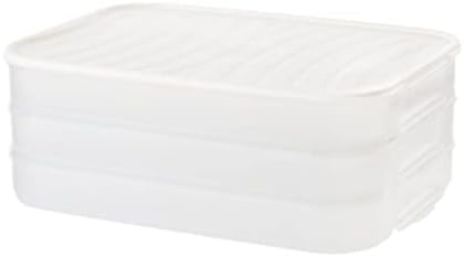 Organização da cozinha Caixa de armazenamento de preservação de alimentos de três camadas Caixa de armazenamento de bolinhos caixa de armazenamento transparente de alimentos adequado para cozinha e geladeira organizadora de bolsa para despensa