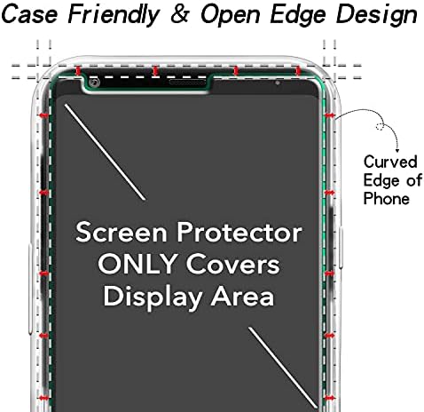 Katin [2-Pack] projetado para LG Stylo 5 Protetor de tela de vidro temperado, anti-scratch, bolhas sem casos, amigável