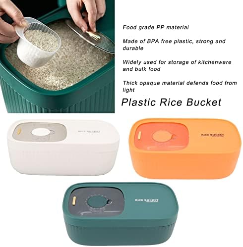 Caixa de grãos haofy, belo design abs pp metal boa vedação de grande capacidade contêiner de arroz para casa