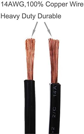 Sccke 6ft 14wg 12V Cigarte Cigarte Plug para SAE Rampanha de extensão de liberação rápida Cabo de carregamento com fusível