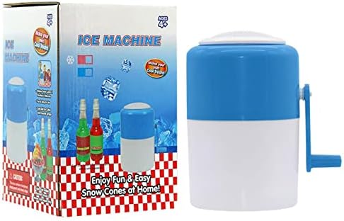 Mini triturador de gelo rotativo manual de gelo com lâminas de aço inoxidável