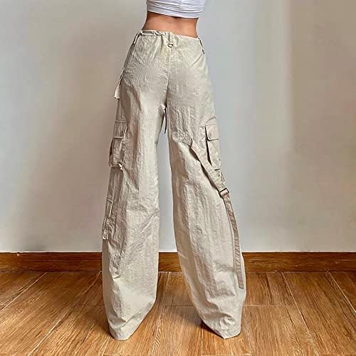 Calças de carga folgada para mulheres de cintura alta para mulheres calças de calça feminina Mulheres Hip Hop Streetwear Sortpantes de ginástica