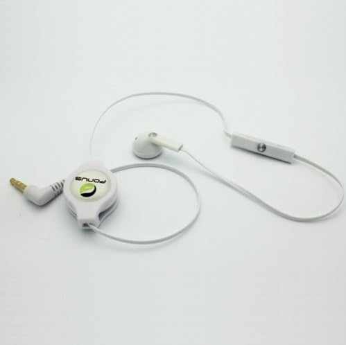 White Repacto de 3,5 mm de fone de ouvido de fone de ouvido de fone de ouvido mono e mono com microfone para AT&T Samsung Focus Flash,