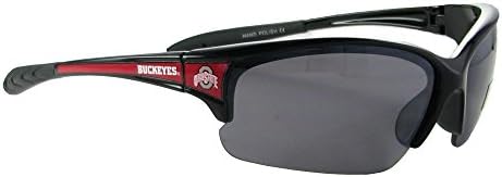 OHIO ESTADO BUCKEYES OSU Mens Black Red Elite Sunglasses S7jt