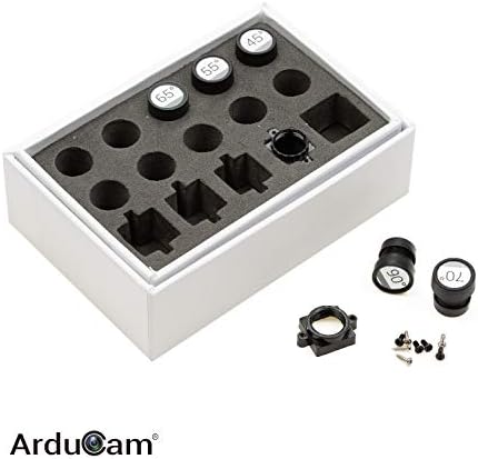 Kit de lente Arducam M12, lentes de montagem M12 de baixa distorção para Arduino e Raspberry Pi Camera