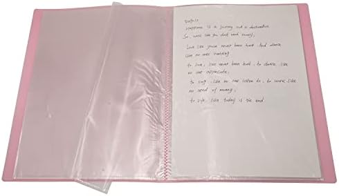 Livro de Apresentação de Plástico A4 Binder com mangas de plástico transparente Livro de Apresentação Limite com FLAP